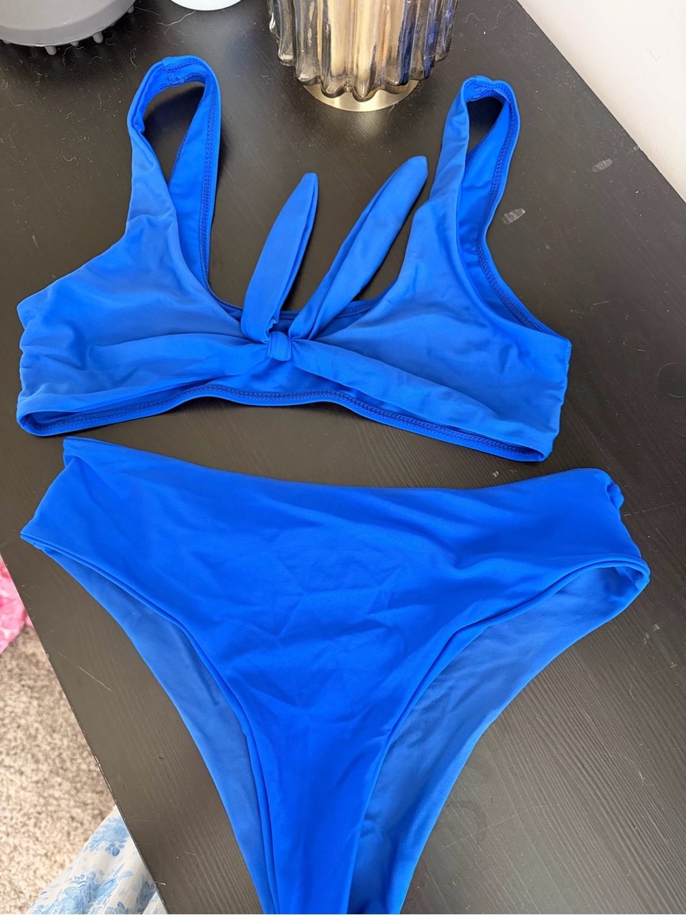 Dippin' Daisy's Electric Blue Tie-Front Bikini Set